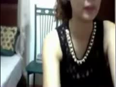 I saw the boobs of a petite Chinese milf wife on livecam.